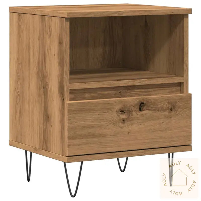 Nattbord Artisan Eik 40X35X50 Cm Konstruert Tre