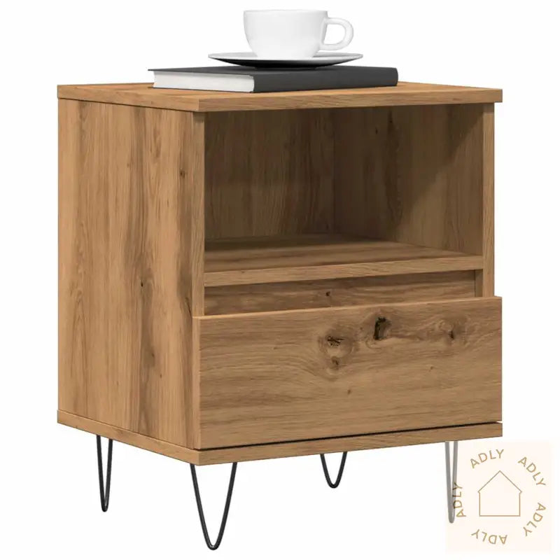 Nattbord Artisan Eik 40X35X50 Cm Konstruert Tre