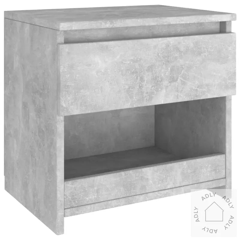 Nattbord Betonggrå 40X30X39 Cm Konstruert Tre