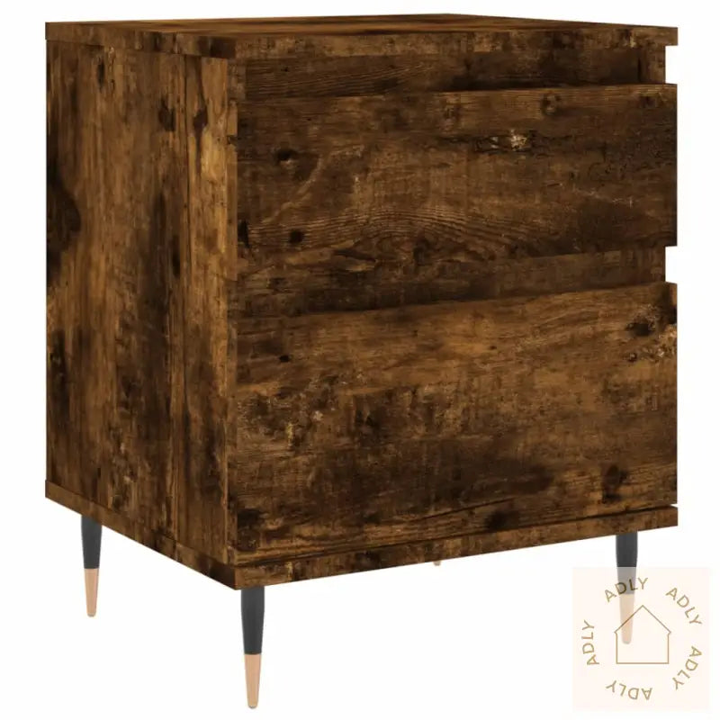 Nattbord Røkt Eik 40X35X50 Cm Konstruert Tre