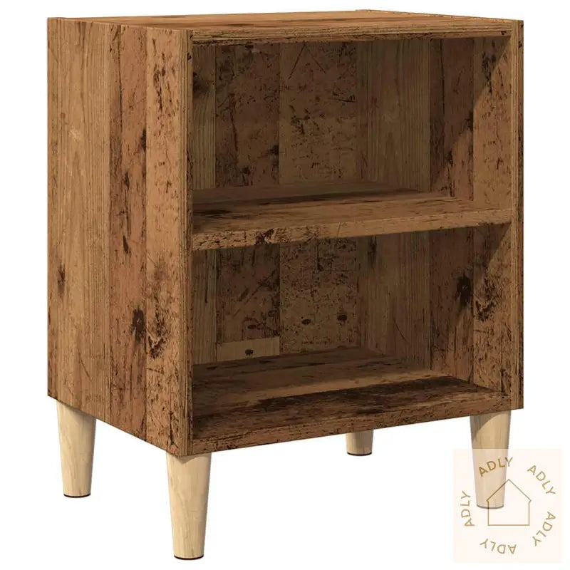 Nattbord Gammelt Tre 40X30X50 Cm Konstruert Tre
