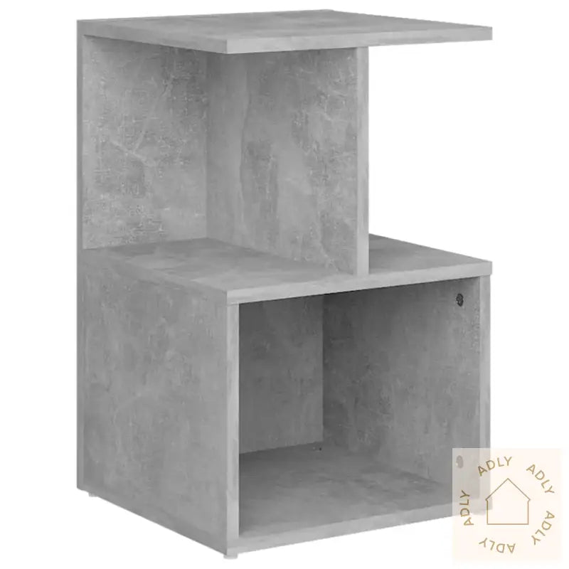 Sideskap Betonggrå 35X35X55 Cm Konstruert Tre