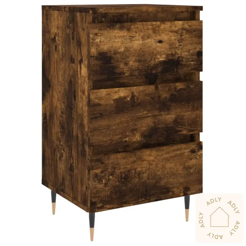 Nattbord Sonoma Eik 40X35X69 Cm Konstruert Tre
