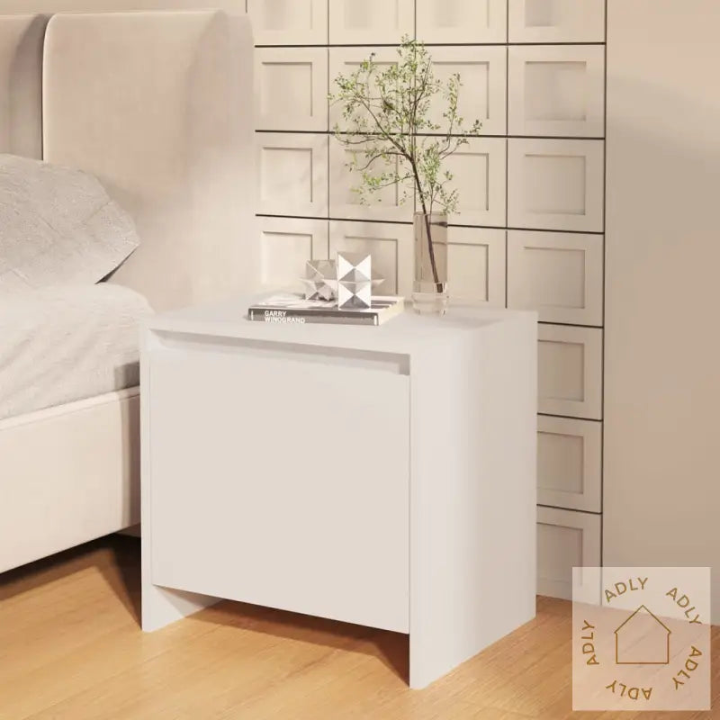 Nattbord Hvit 45X34X44,5 Cm Konstruert Tre
