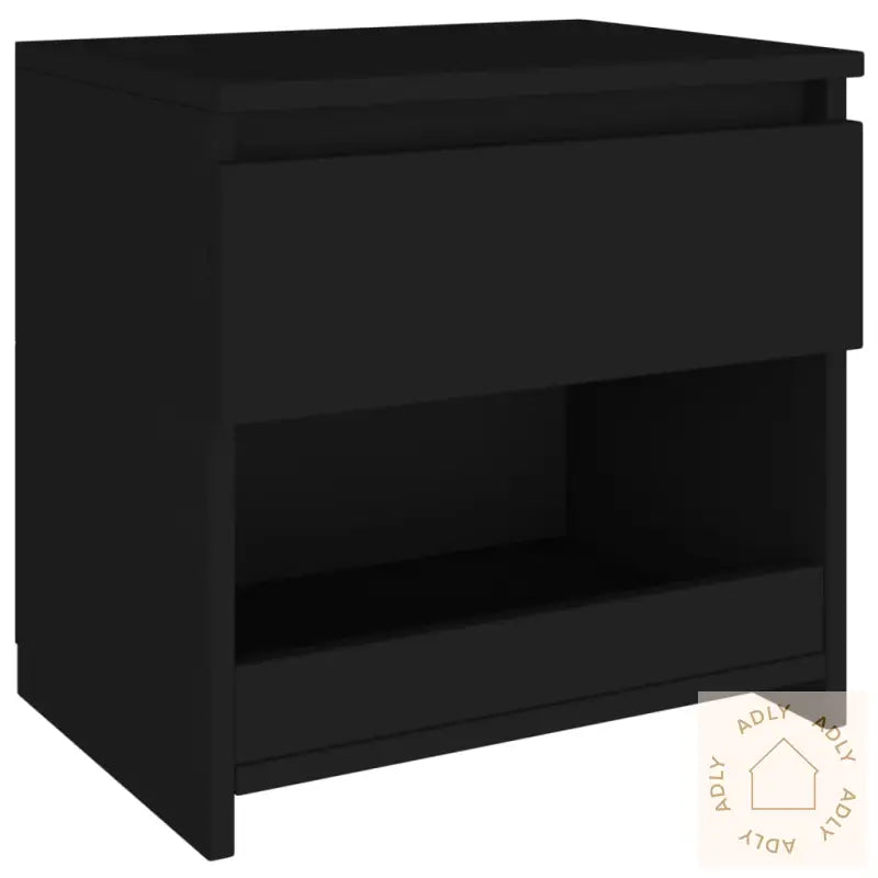 Nattbord Svart 40X30X39 Cm Konstruert Tre