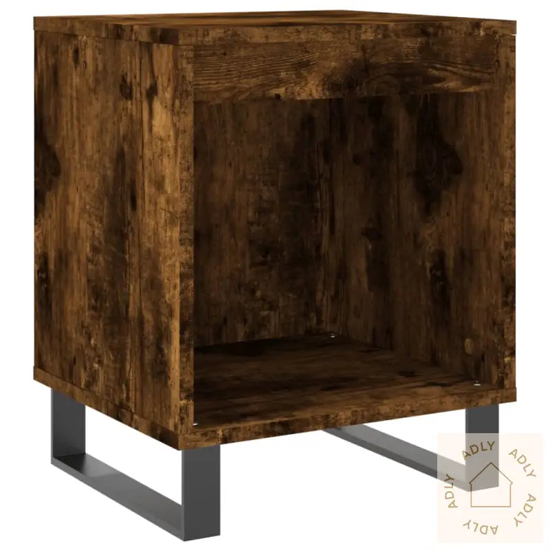 Nattbord Røkt Eik 40X35X50 Cm Konstruert Tre