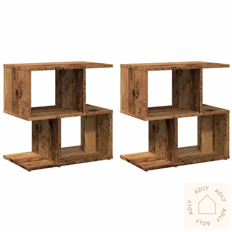 Nattbord 2 Stk Gammelt Tre 50X30X51,5 Cm Konstruert Tre
