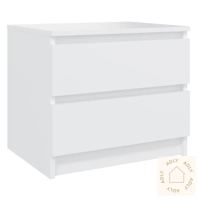 Nattbord Hvit 50X39X43,5 Cm Konstruert Tre