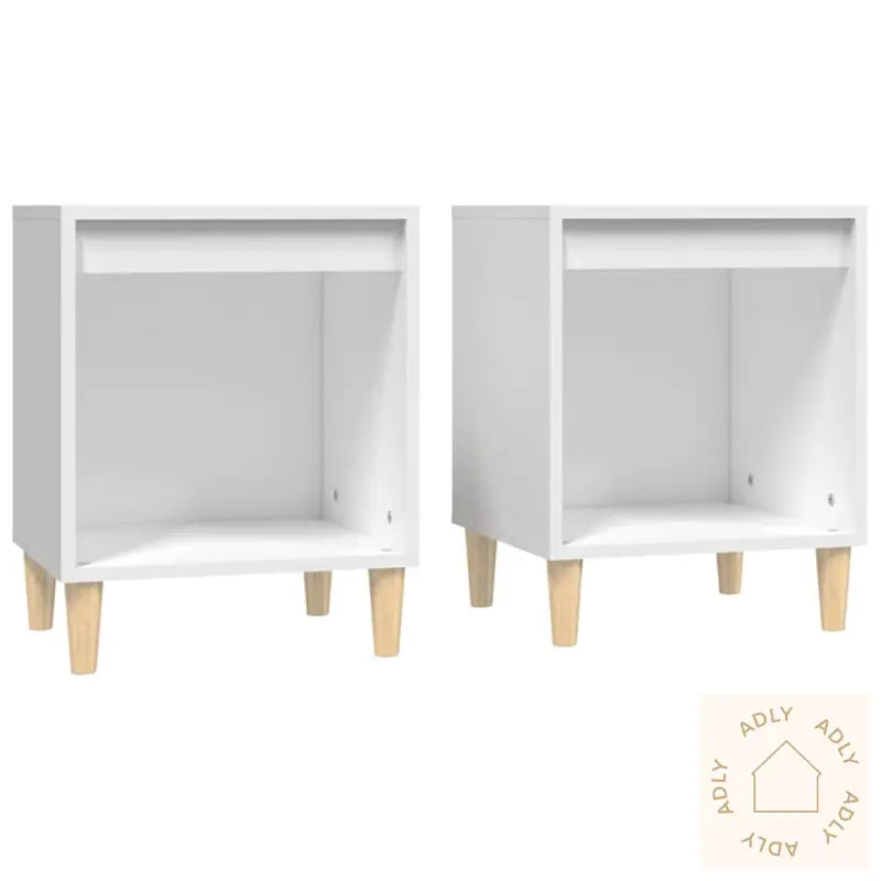 Nattbord 2 Stk Hvit 40X35X50