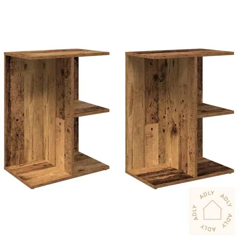 Nattbord 2 Stk Gammelt Tre 46,5X29X61 Cm Konstruert Tre