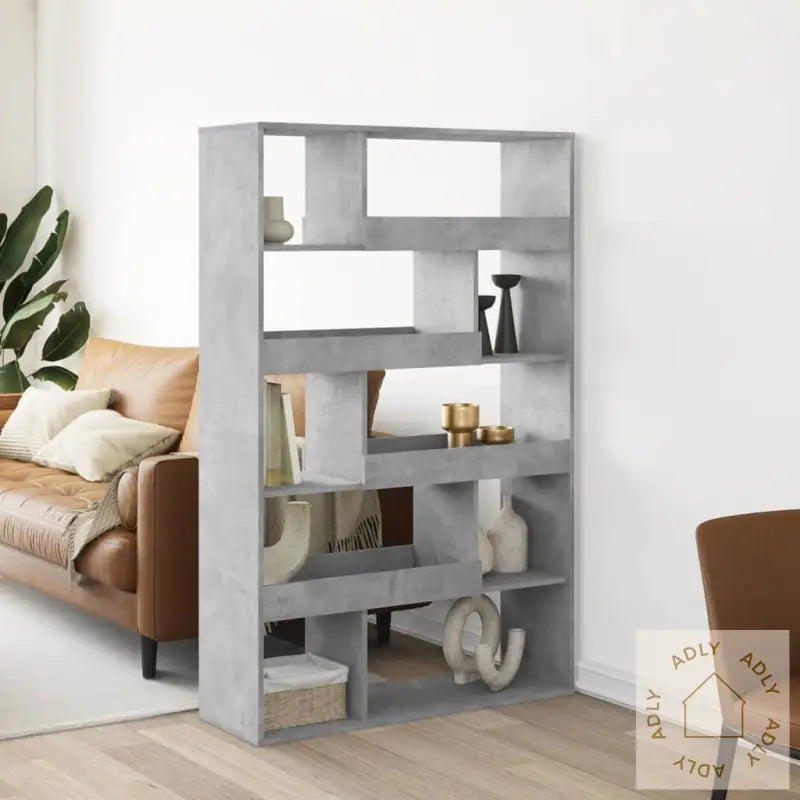 Romdeler Betonggrå 100X33X156,5 Cm Konstruert Tre