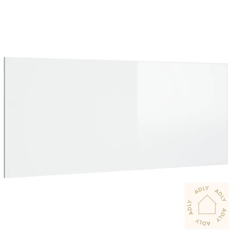 Sengegavl Høyglans Hvit 200X1,5X80 Cm Konstruert Tre