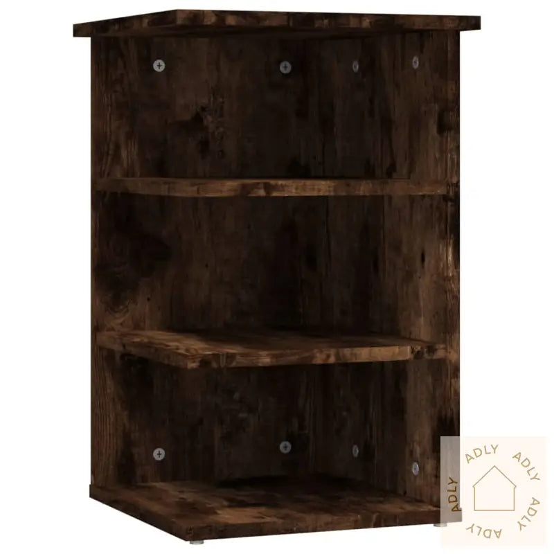 Sideskap Røkt Eik 35X35X55 Cm Konstruert Tre