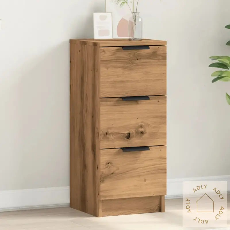 Skjenk Artisan Eik 30X30X70 Cm Konstruert Tre