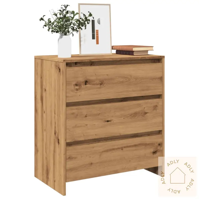 Skjenk Artisan Eik 70X41X75 Cm Konstruert Tre