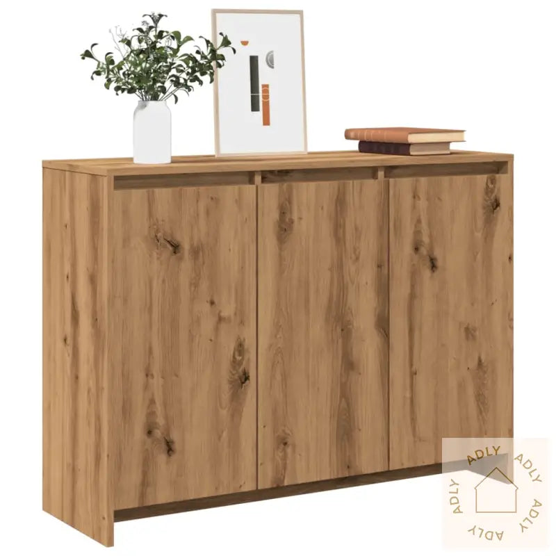 Skjenk Artisan Eik 102X33X75 Cm Konstruert Tre