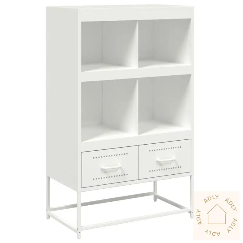 Highboard Hvit 68X39X111,5 Cm Stål