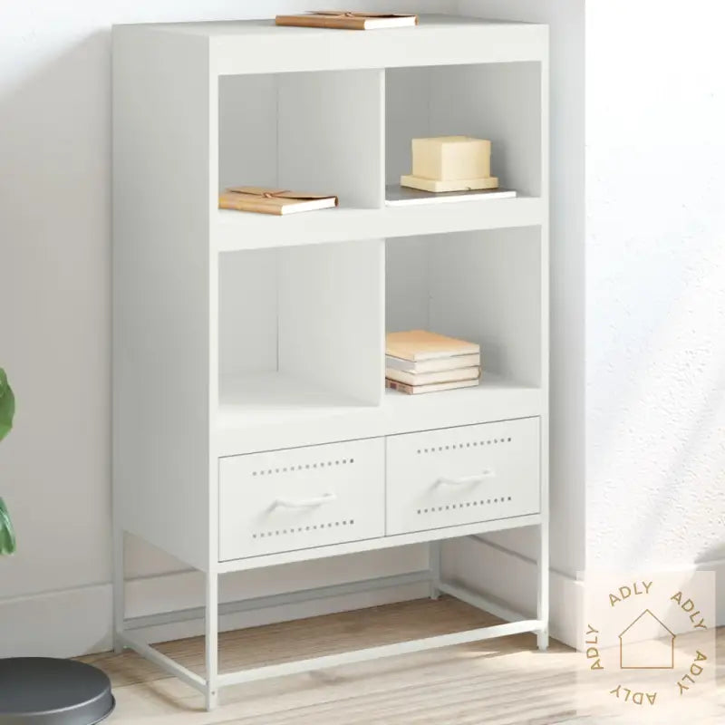 Highboard Hvit 68X39X111,5 Cm Stål