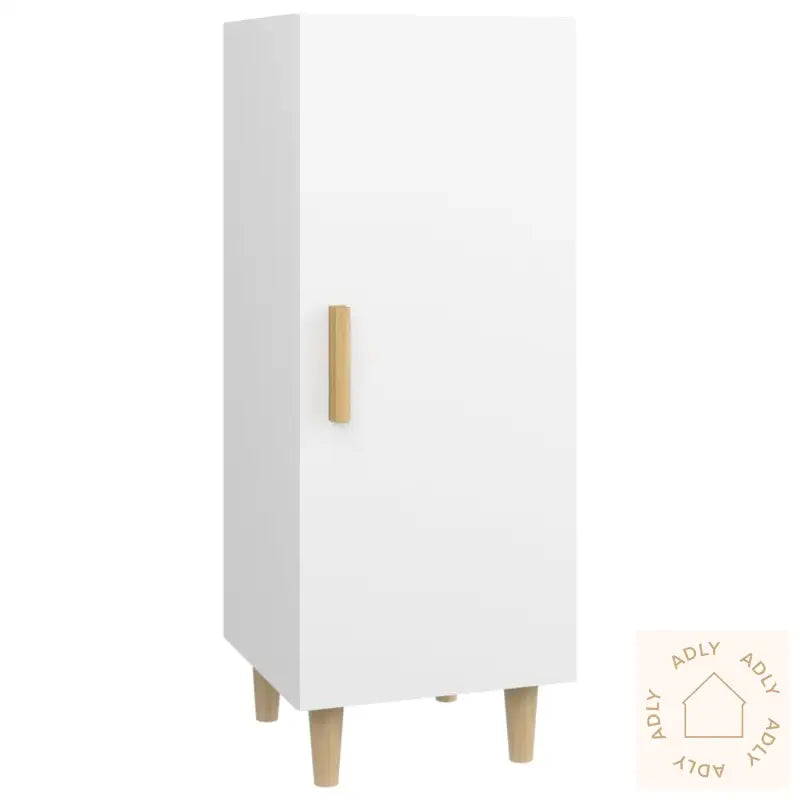 Skjenk Hvit 34,5X34X90 Cm Konstruert Tre