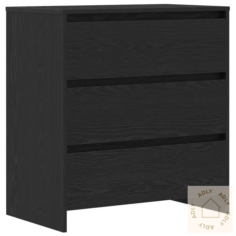 Skjenk Svart Eik 70X41X75 Cm Konstruert Tre
