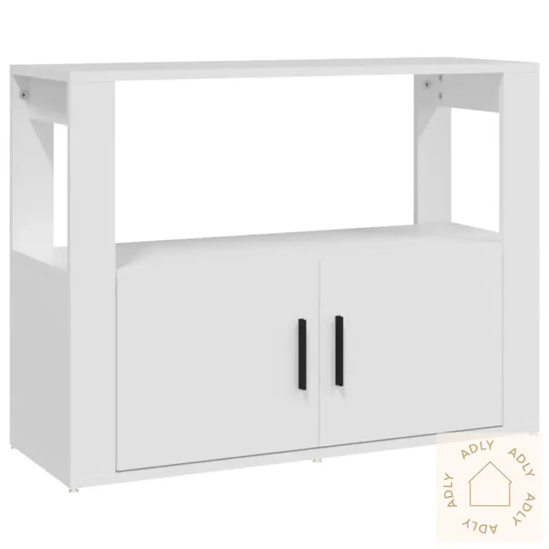 Skjenk Hvit 80X30X60 Cm Konstruert Tre