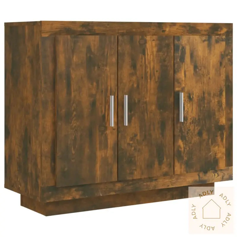 Skjenk Røkt Eik 92X35X75 Cm Konstruert Tre