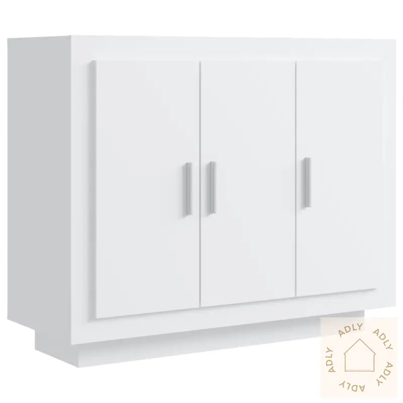 Skjenk Hvit 92X35X75 Cm Konstruert Tre
