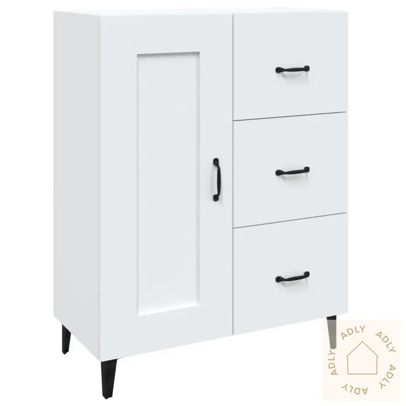 Skjenk Hvit 69,5X34X90 Cm Konstruert Tre