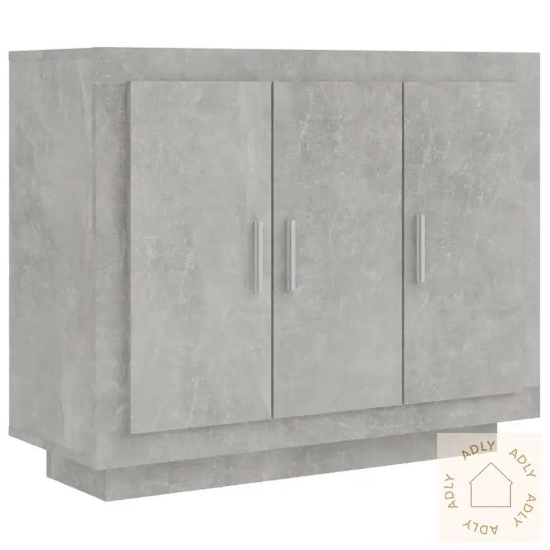 Skjenk Betonggrå 92X35X75 Cm Konstruert Tre
