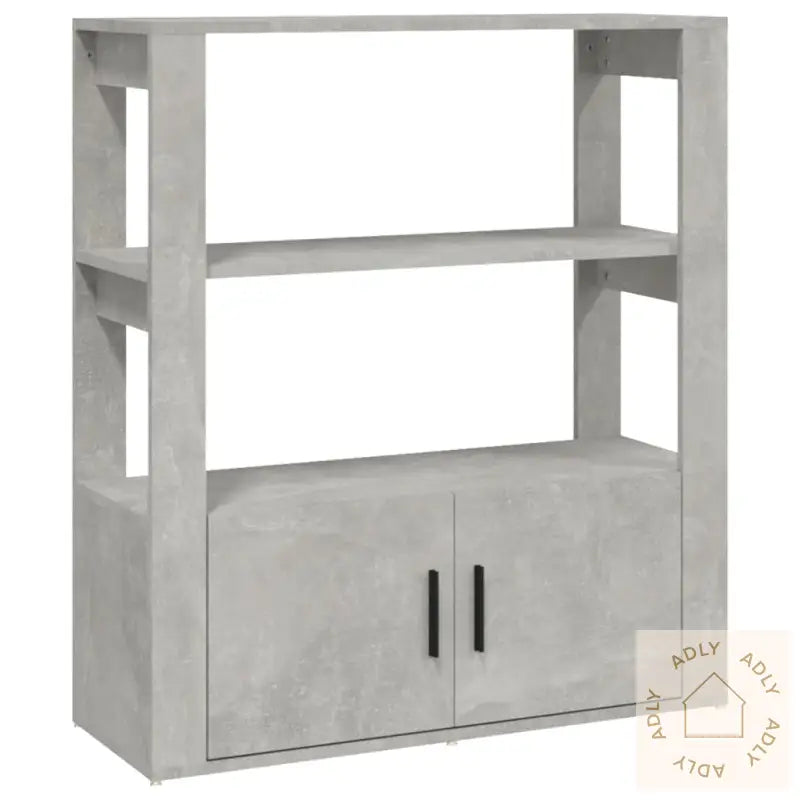 Skjenk Betonggrå 80X30X90 Cm Konstruert Tre