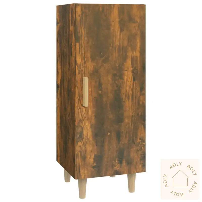 Skjenk Røkt Eik 34,5X34X90 Cm Konstruert Tre
