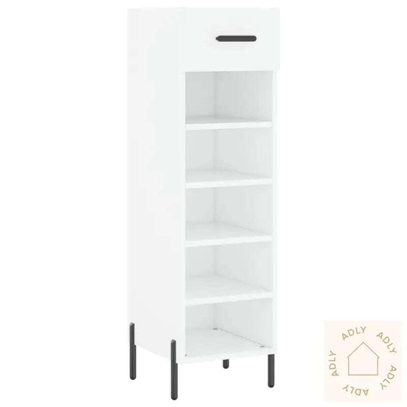 Skohylle Hvit 30X35X105 Cm Konstruert Tre