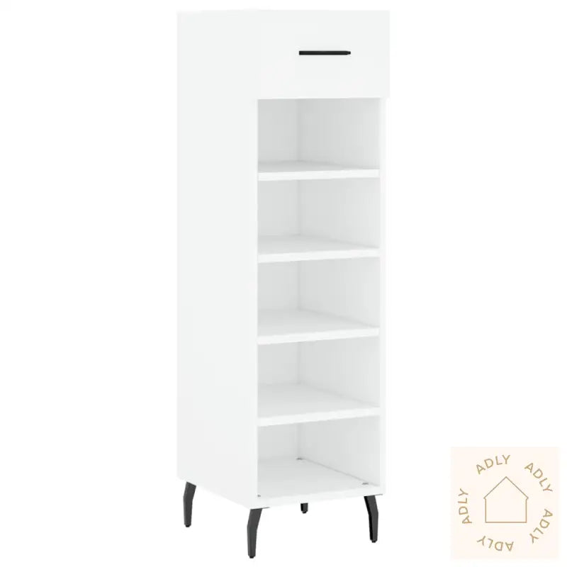 Skohylle Hvit 30X35X105 Cm Konstruert Tre