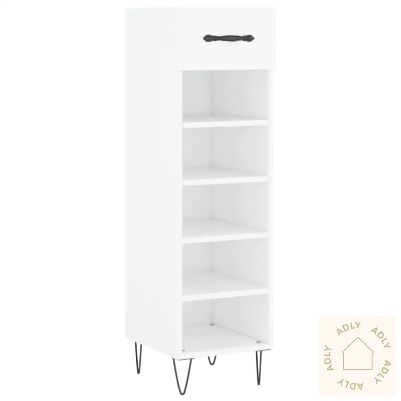 Skohylle Hvit 30X35X105 Cm Konstruert Tre