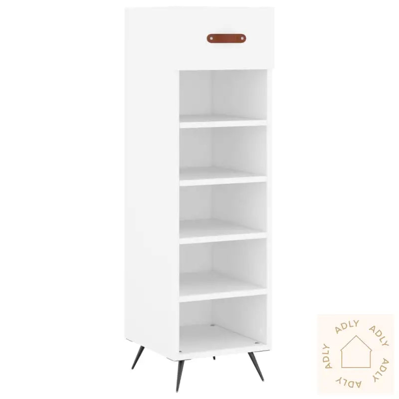Skohylle Hvit 30X35X105 Cm Konstruert Tre
