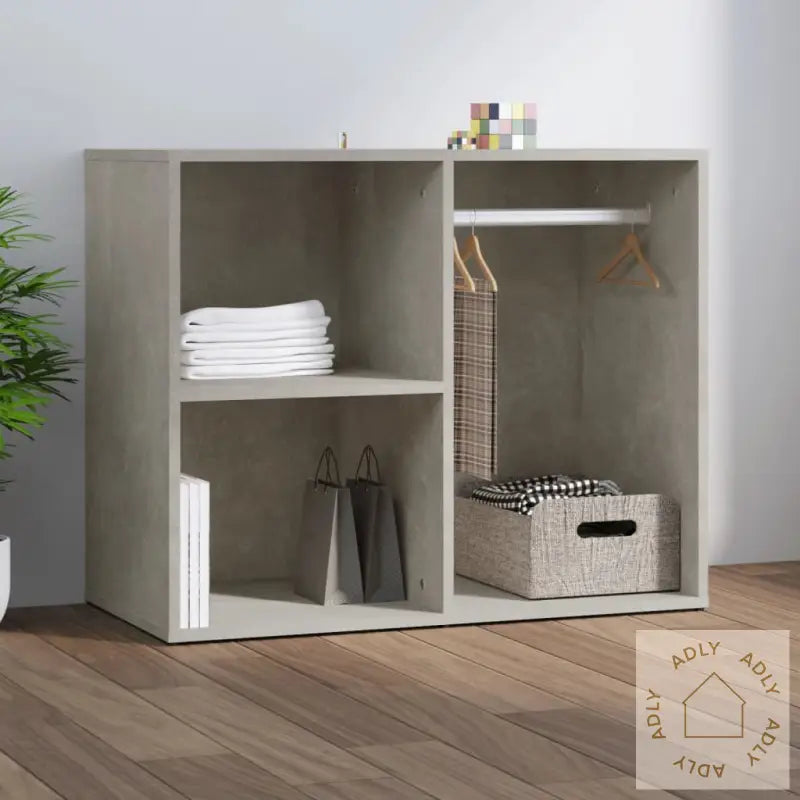 Sminkeskap Betonggrå 80X40X65 Cm Konstruert Tre