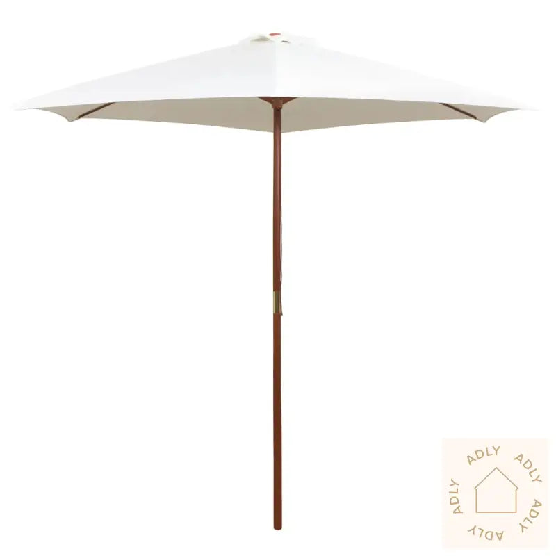 Parasoll 270X270 Cm Trestang Kremhvit