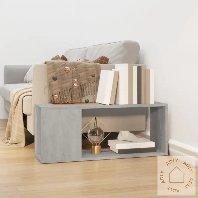 Tv-Benk Betonggrå 80X24X32 Cm Konstruert Tre