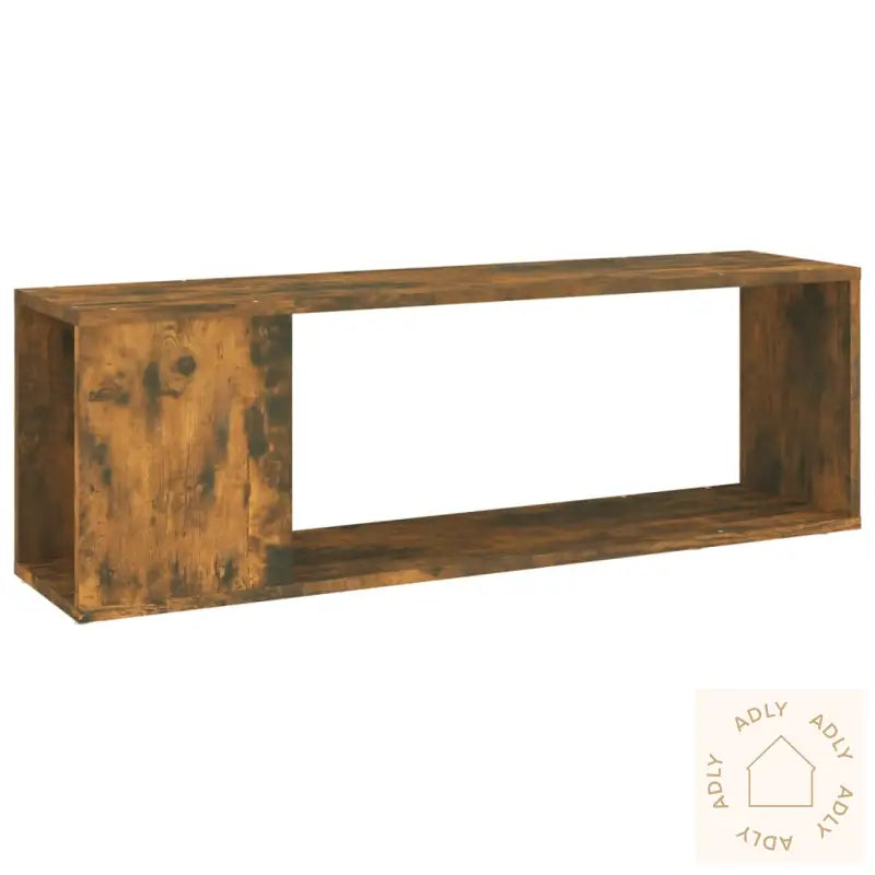 Tv-Benk Røkt Eik 100X24X32 Cm Konstruert Tre