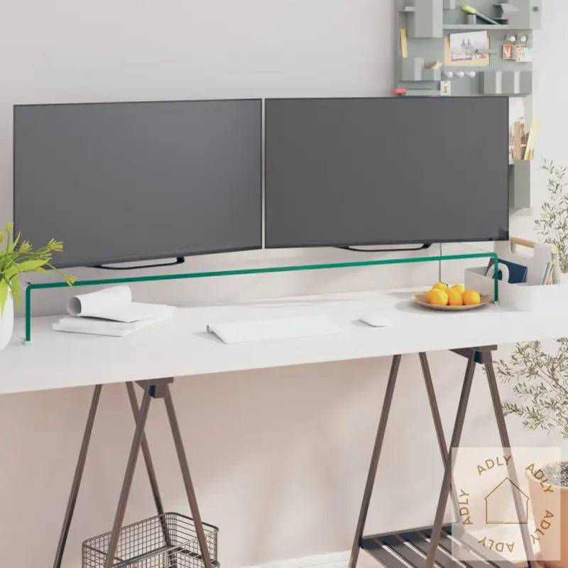 Tv-Benk Glass Klar 120X30X13 Cm
