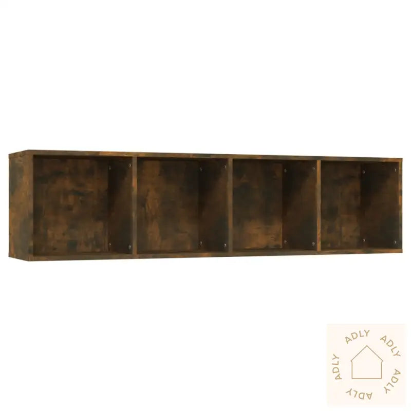 Bokhylle/Tv-Benk Røkt Eik 143X30X36 Cm Konstruert Tre