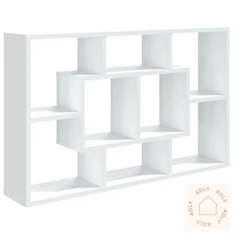 Vegghylle Hvit 85X16X52,5 Cm Konstruert Tre
