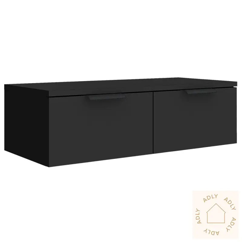 Veggskap Svart 68X30X20 Cm Konstruert Tre