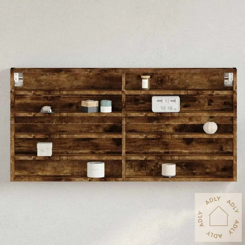 Hyller Røkt Eik 100X8,5X50 Cm Konstruert Tre
