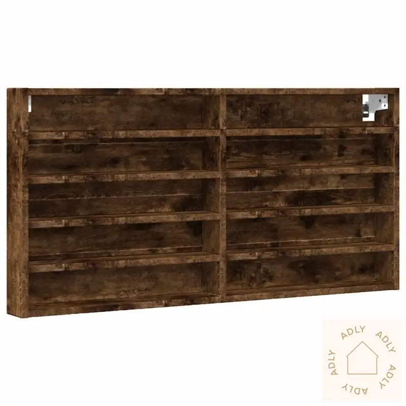 Hyller Røkt Eik 100X8,5X50 Cm Konstruert Tre