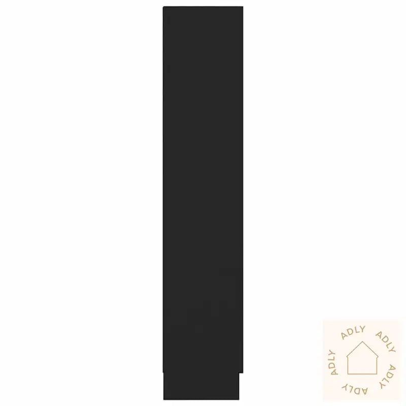 Vitrine Svart 82,5X30,5X150 Cm Konstruert Tre