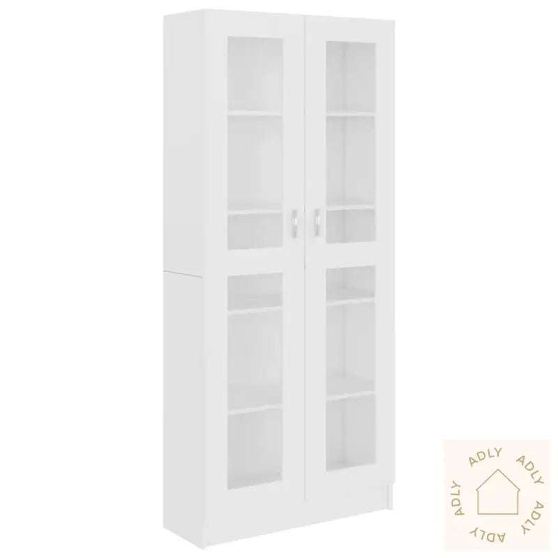 Vitrine Hvit 82,5X30,5X185,5 Cm Konstruert Tre