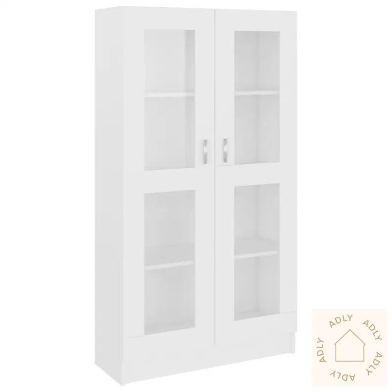 Vitrine Hvit 82,5X30,5X150 Cm Konstruert Tre