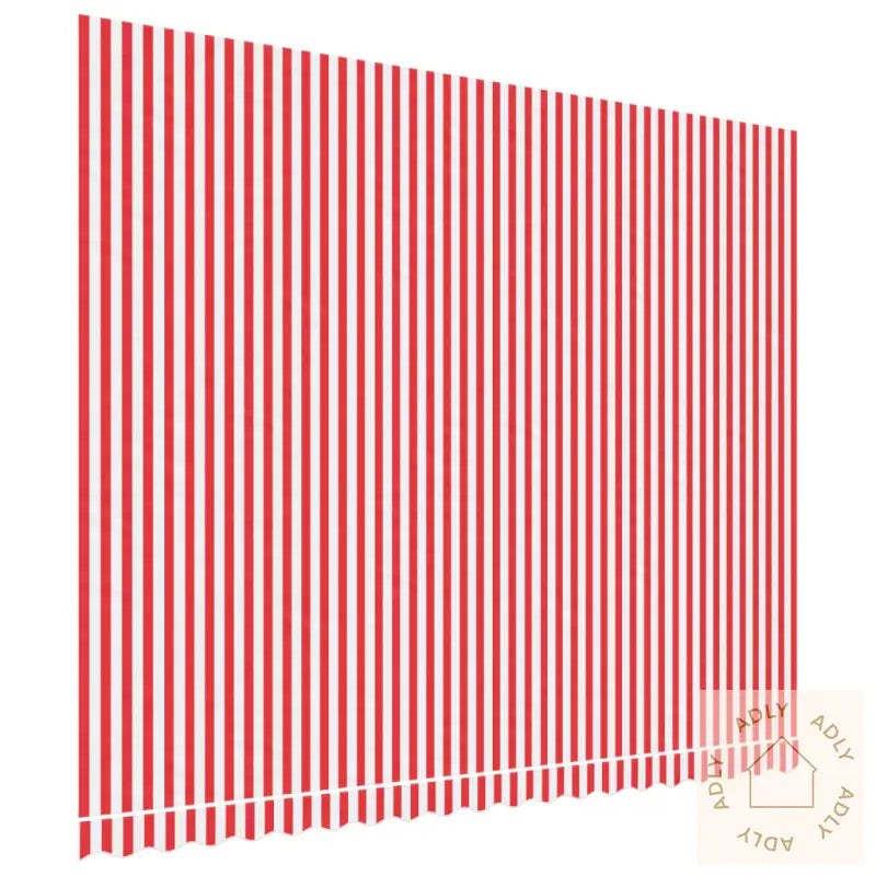Erstatningsduk For Markise Rød Og Hvit Stripe 4,5X3 M