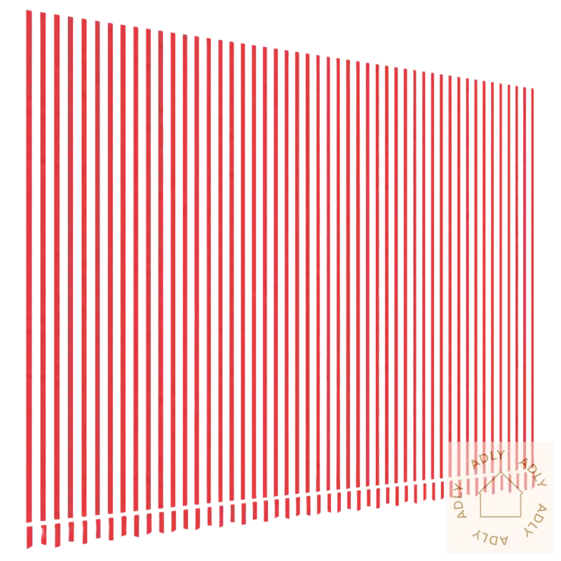 Rød og hvit striped markiseerstatning for hagemøbler og uteplass møbler